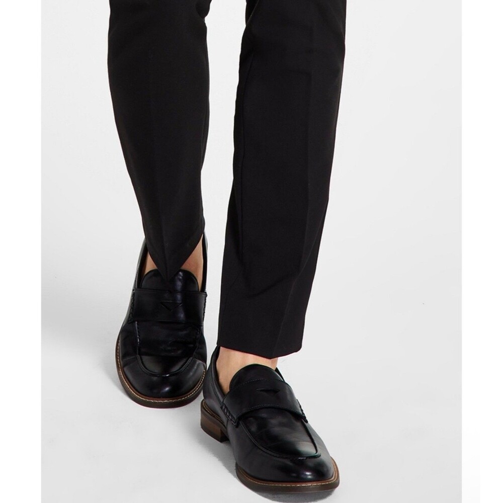 $95 NEW CALVIN KLEIN MENS 28X30 SOLID BLACK SKINNY TROUSERS DRESS PANTS SLACKS - Picture 7 of 13